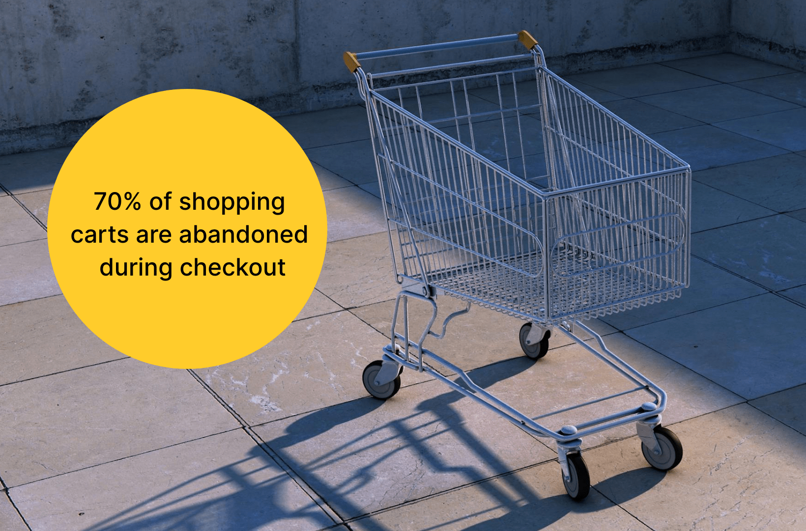 70% of shopping carts are abandoned during checkout